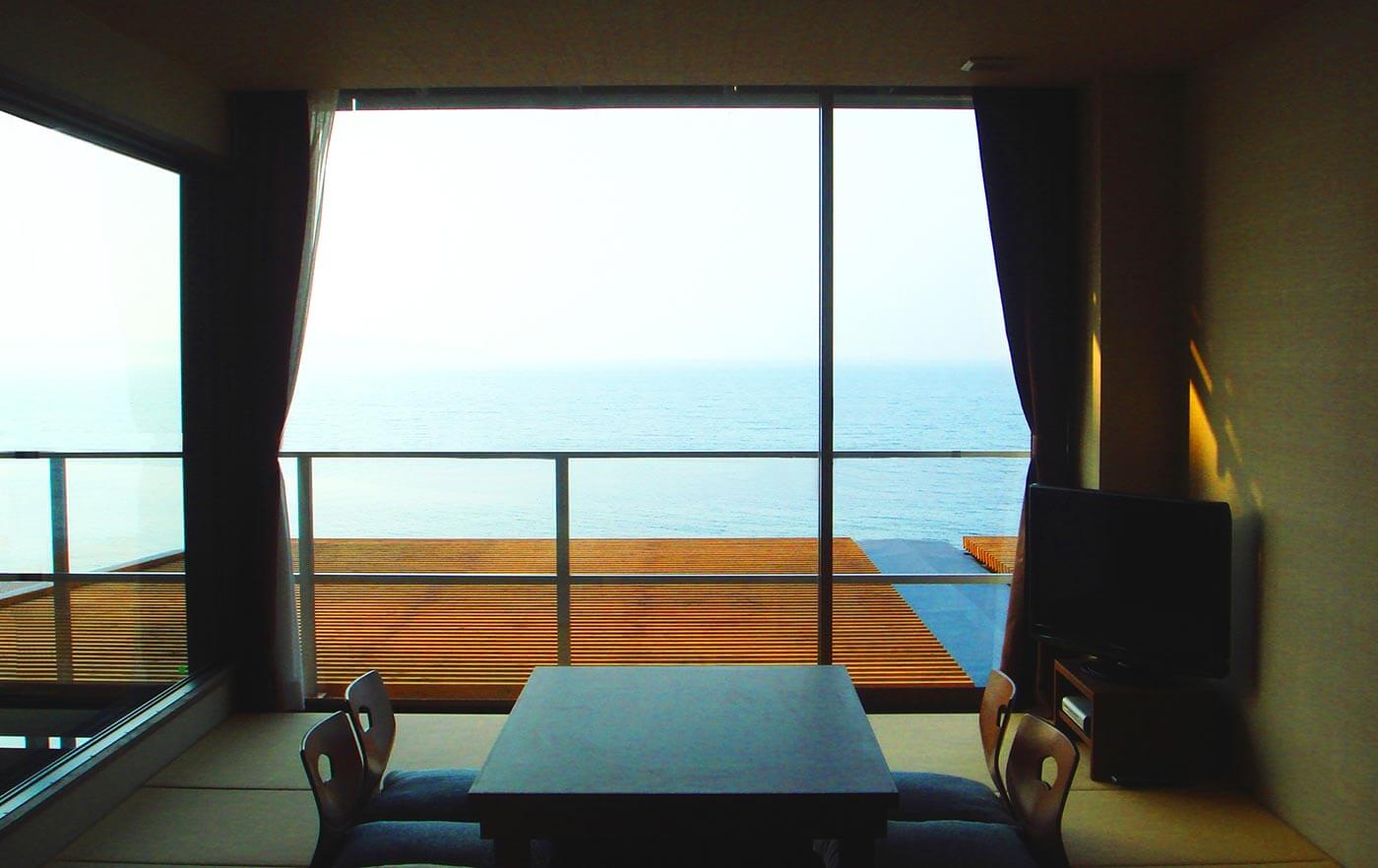 海の見える客室のデザイン